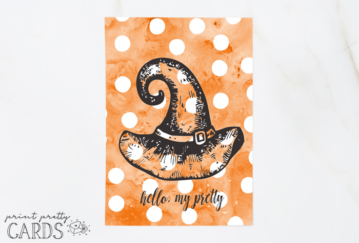Free Printable Halloween Cards | Print Pretty Cards