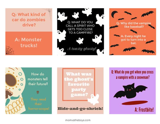 printable halloween lunchbox jokes