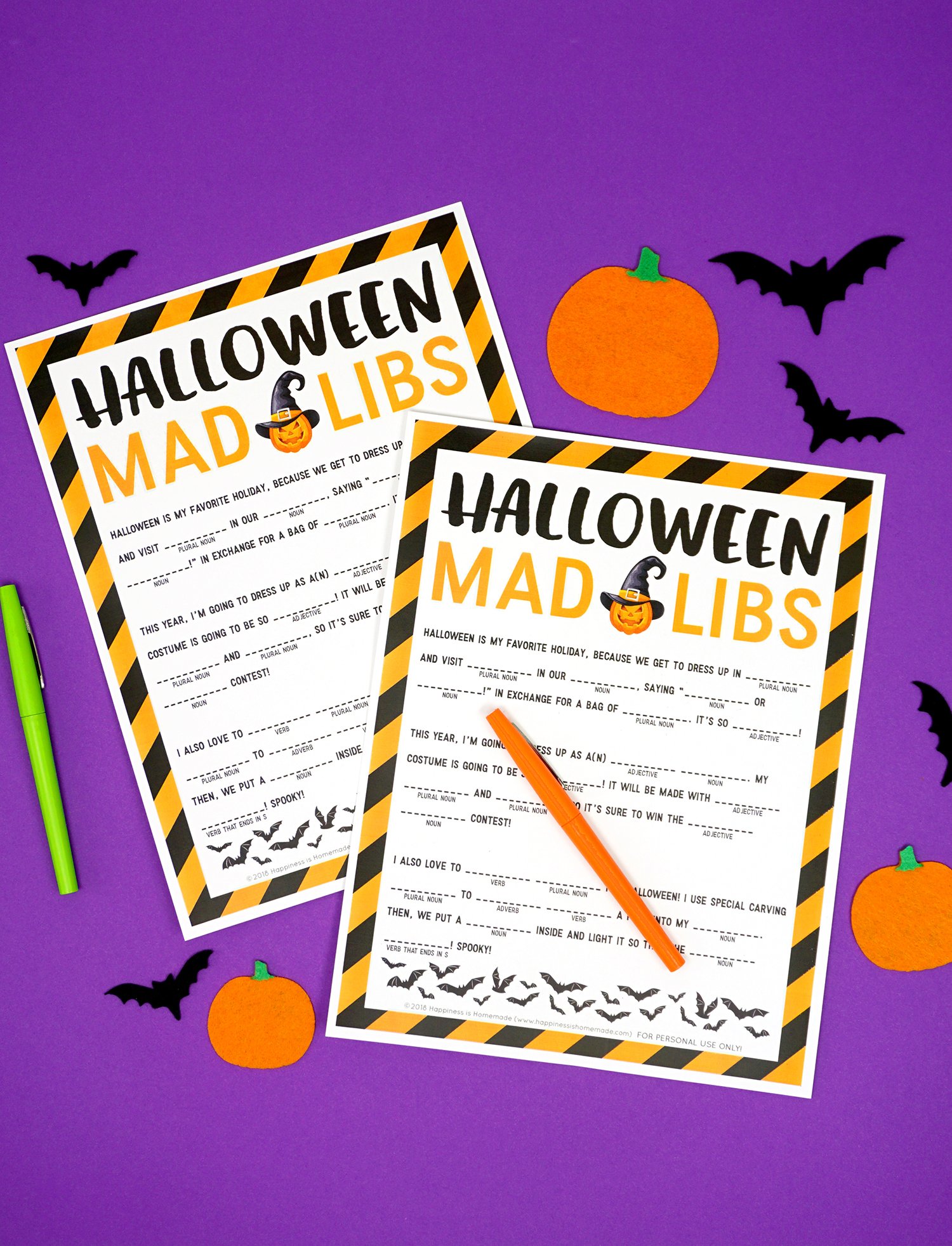 printable halloween mad libs for middle school
