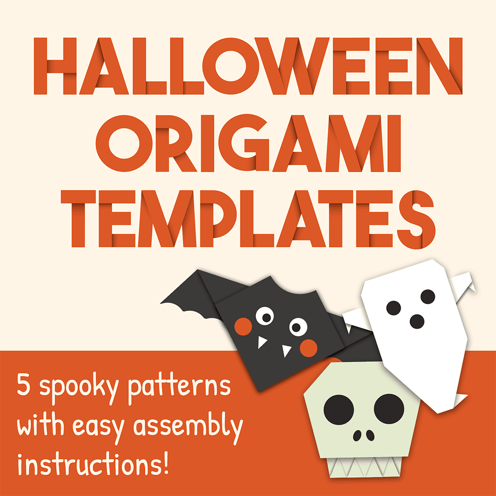 printable halloween origami instructions