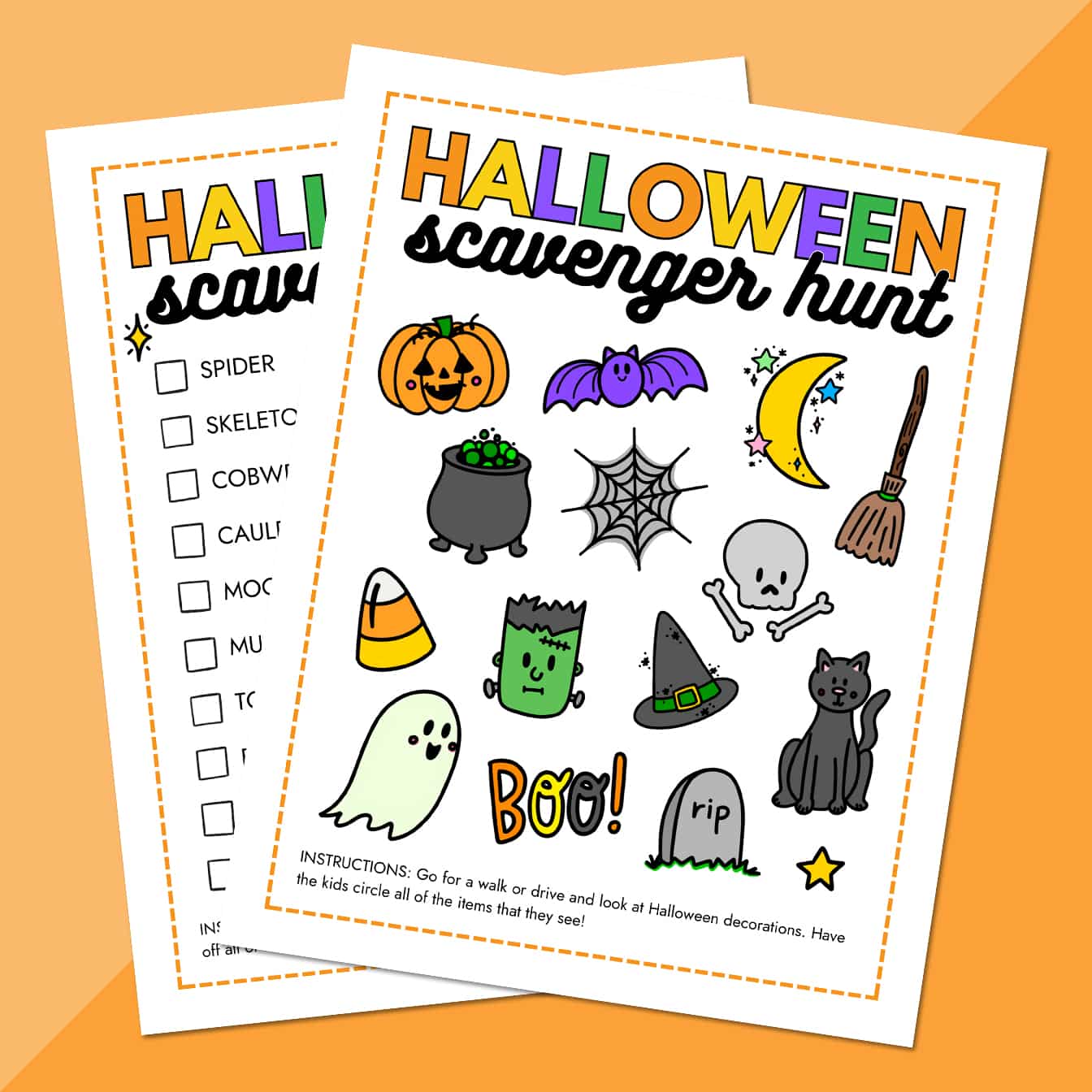 Free Printable Halloween Scavenger Hunt Download Free Printable 