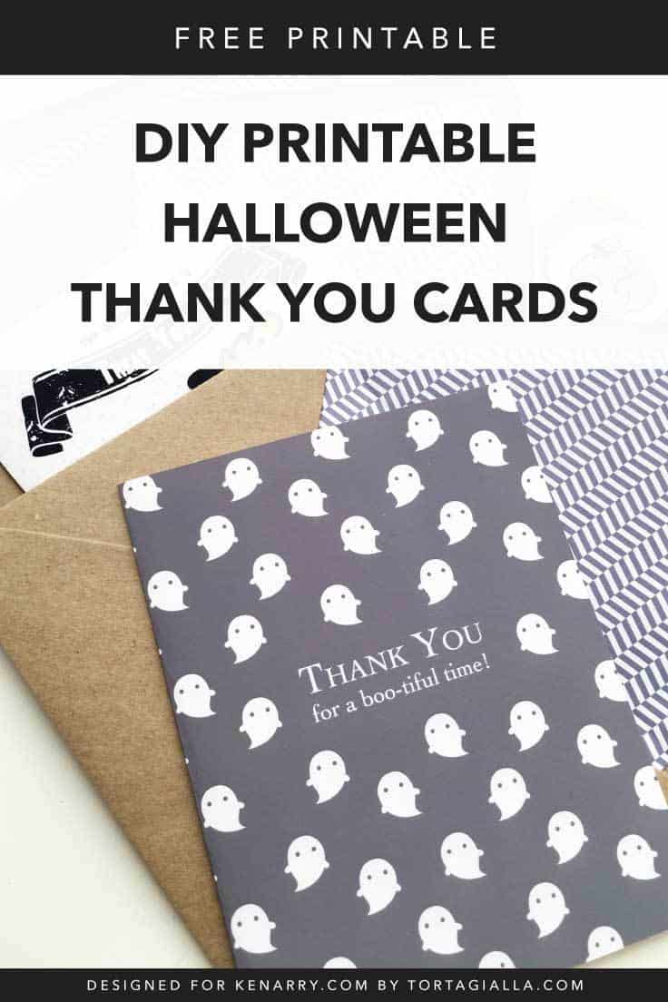 printable halloween thank you cards