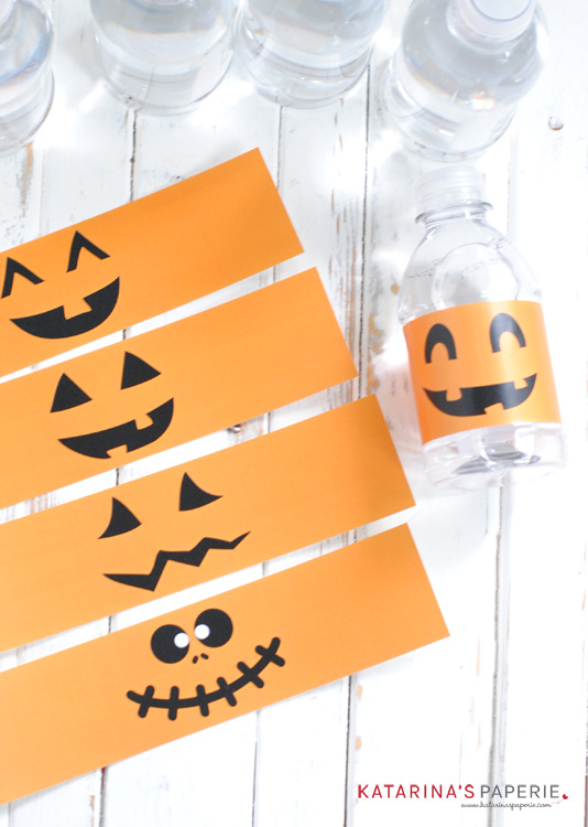 printable halloween water bottle labels free