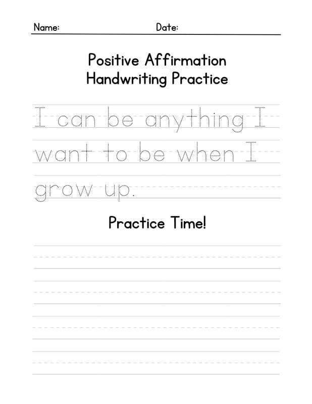 Free Custom Printable Handwriting Worksheet Templates Worksheets Library