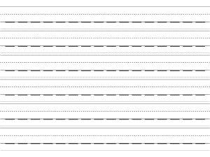 Printable Writing Paper for Handwriting for Preschool to Early ...
