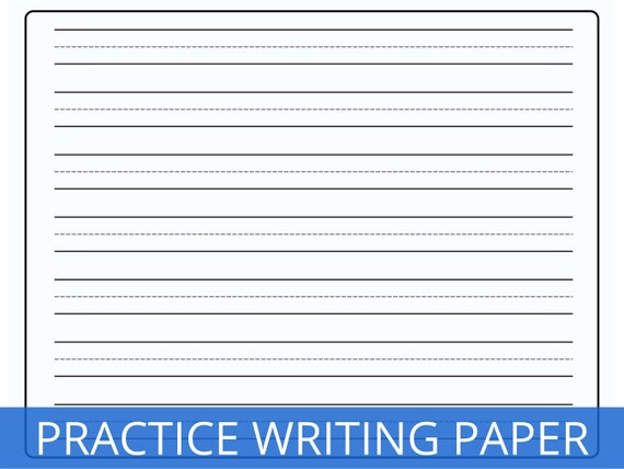 printable handwriting paper for kindergarten