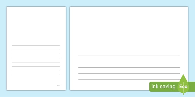 Half and Half Lined Paper (teacher made) - Twinkl
