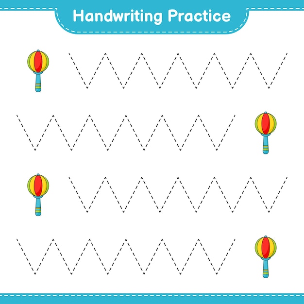 printable handwriting worksheet for tracing