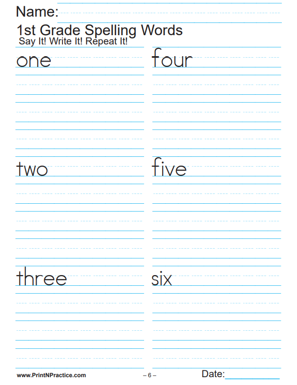 First Grade Worksheets Make Practice Easy: Print And Practice!