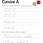 printable handwriting worksheets for 3rd grade