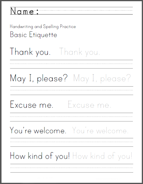 printable handwriting worksheets for grade 2