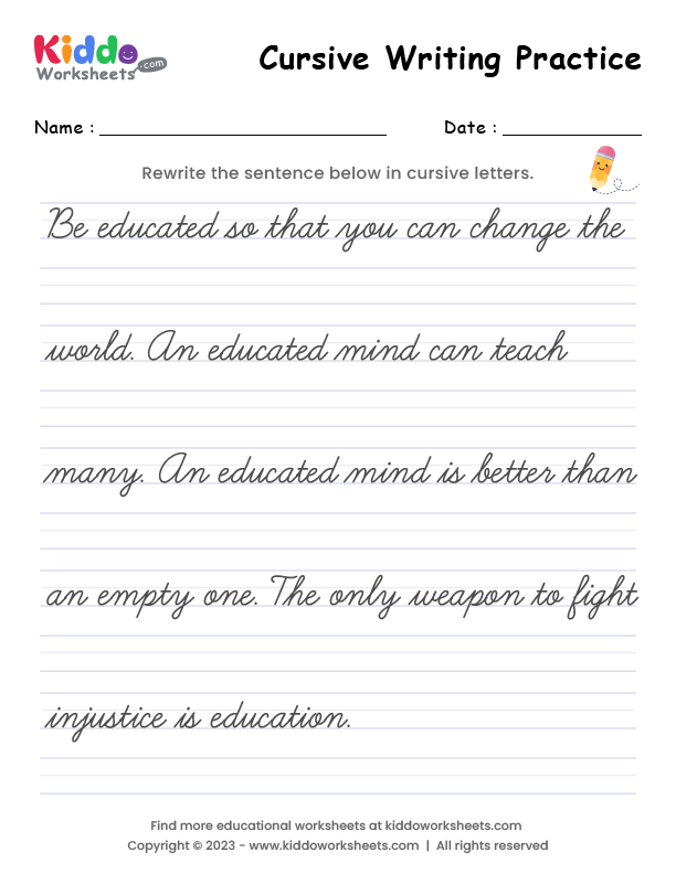 printable handwriting worksheets for grade 2