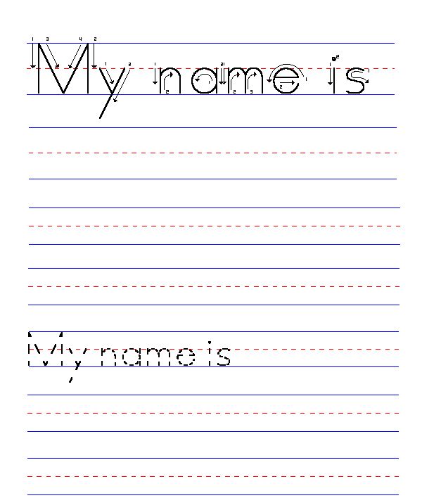 Name Trace Worksheets | Activity Shelter