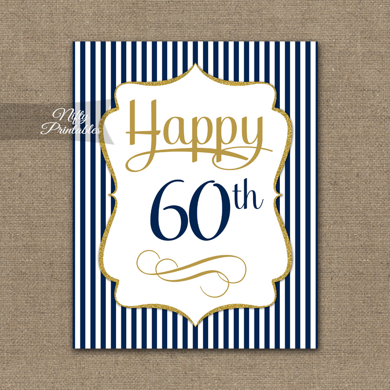 printable happy 60th birthday signs