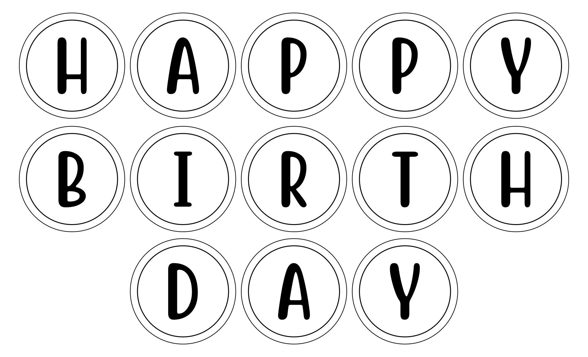 printable happy birthday alphabet letters