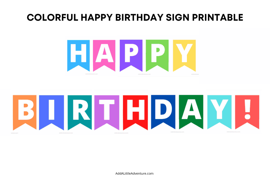 printable happy birthday banner pdf free
