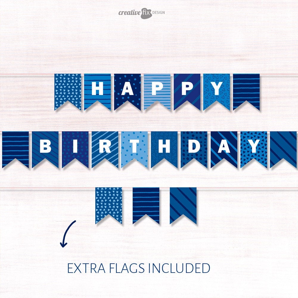 printable happy birthday banner pdf