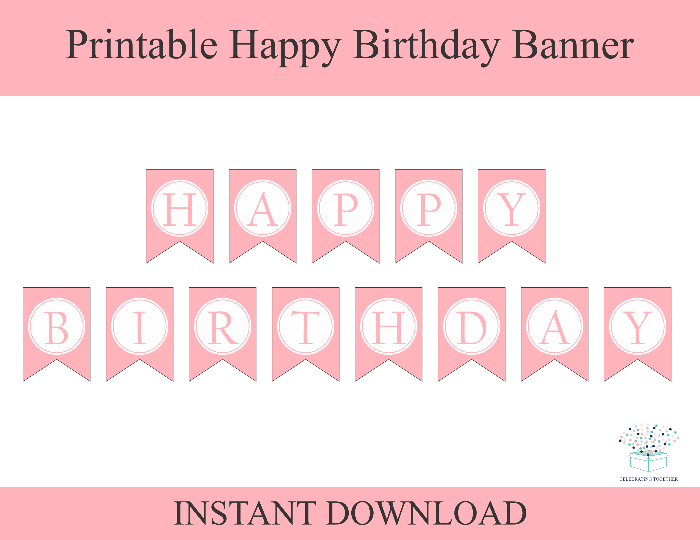 printable happy birthday banner pdf