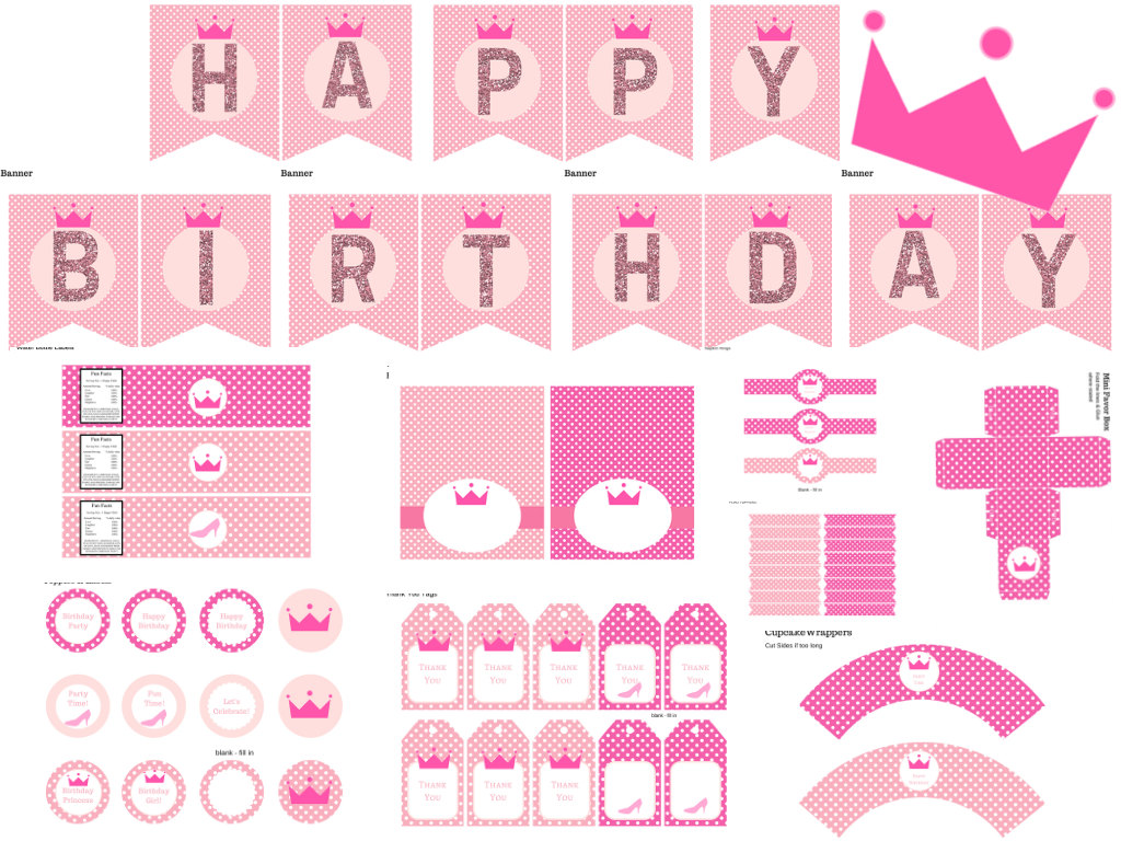 Princess Birthday Pack - Magical Printable