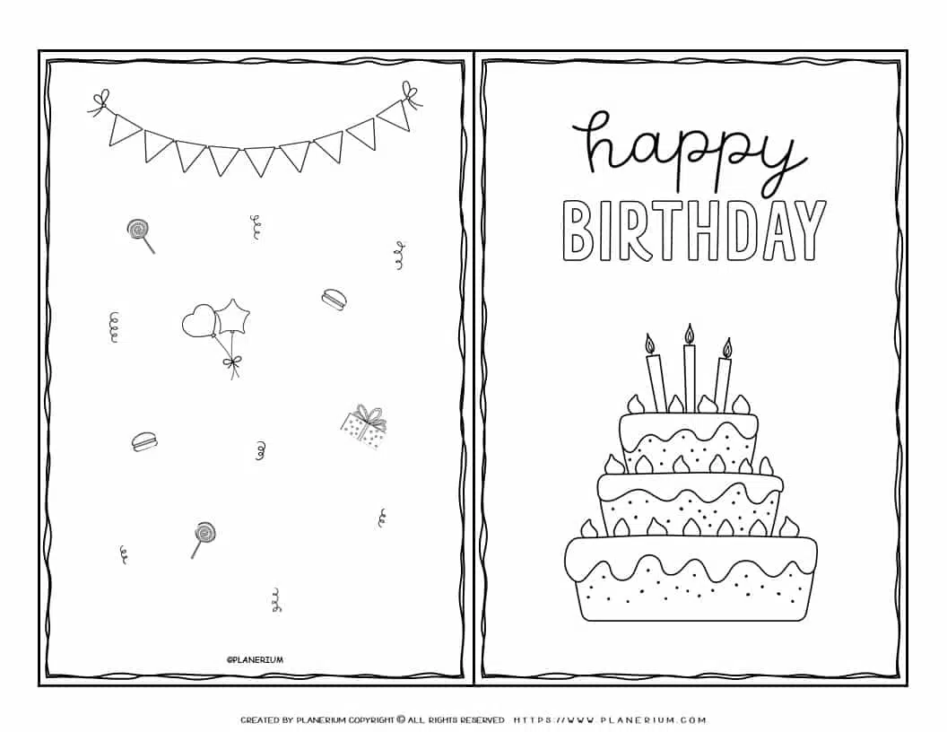 printable happy birthday card template