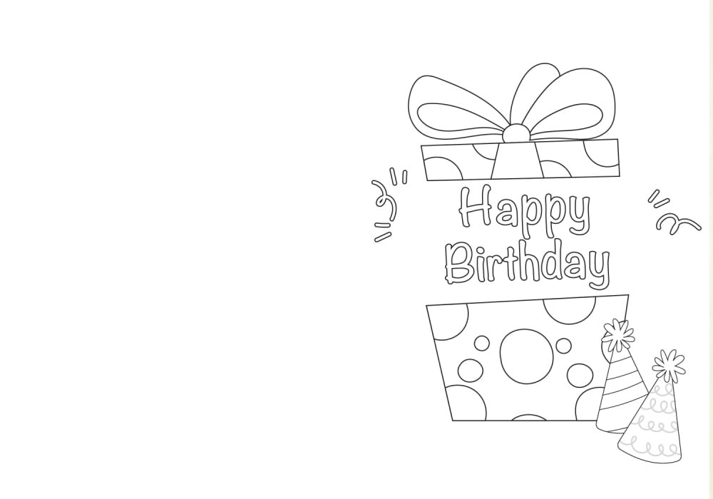 printable happy birthday card template