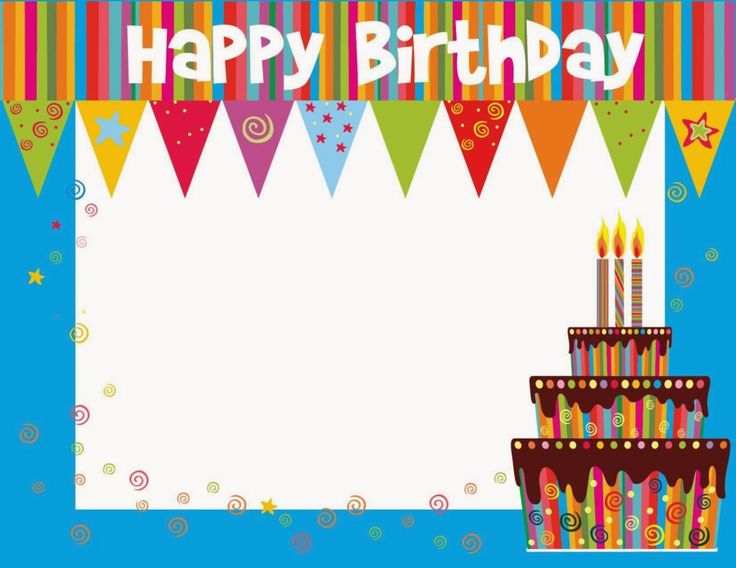 printable happy birthday card template