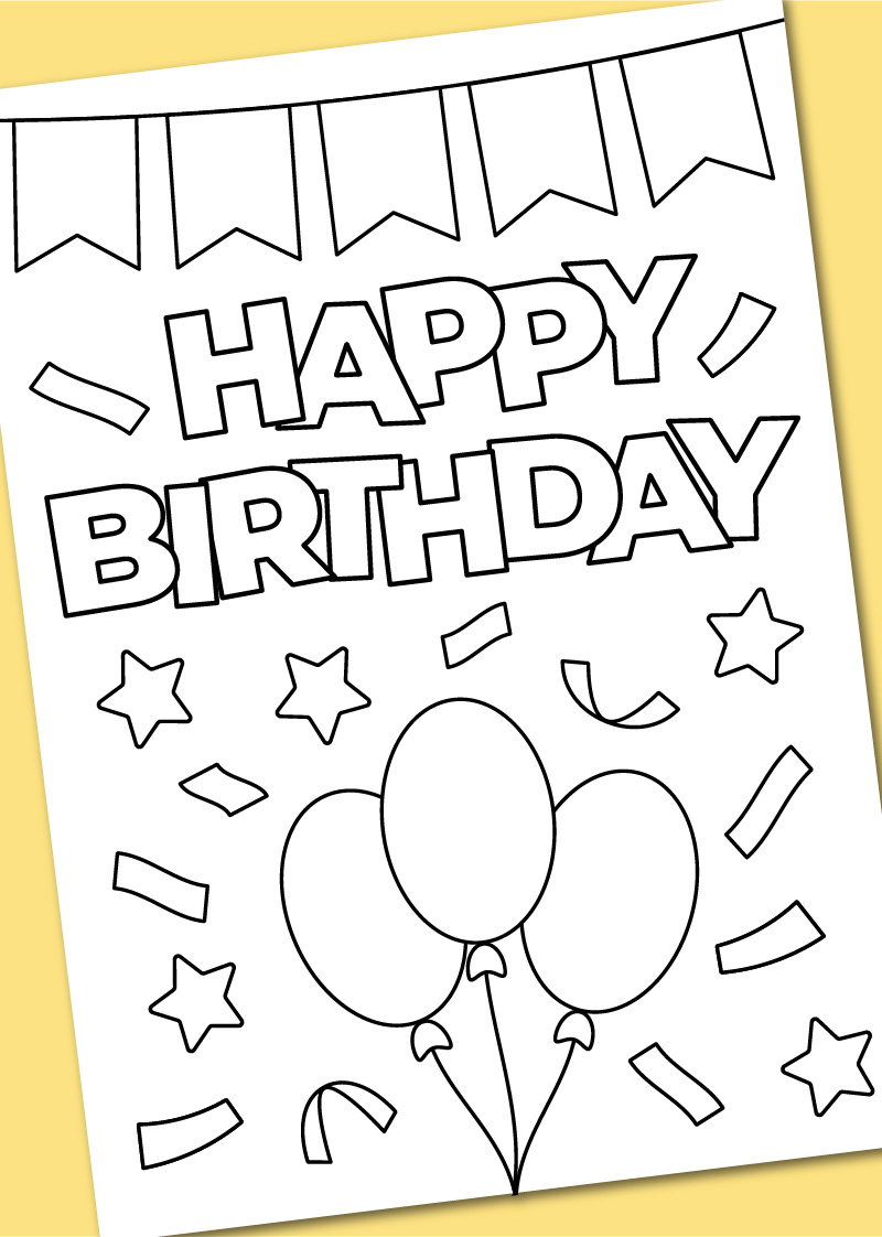 printable happy birthday cards