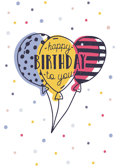 printable happy birthday design