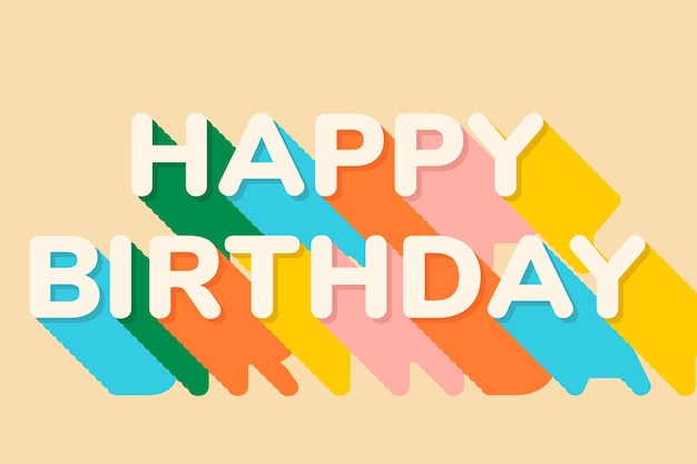 printable happy birthday design