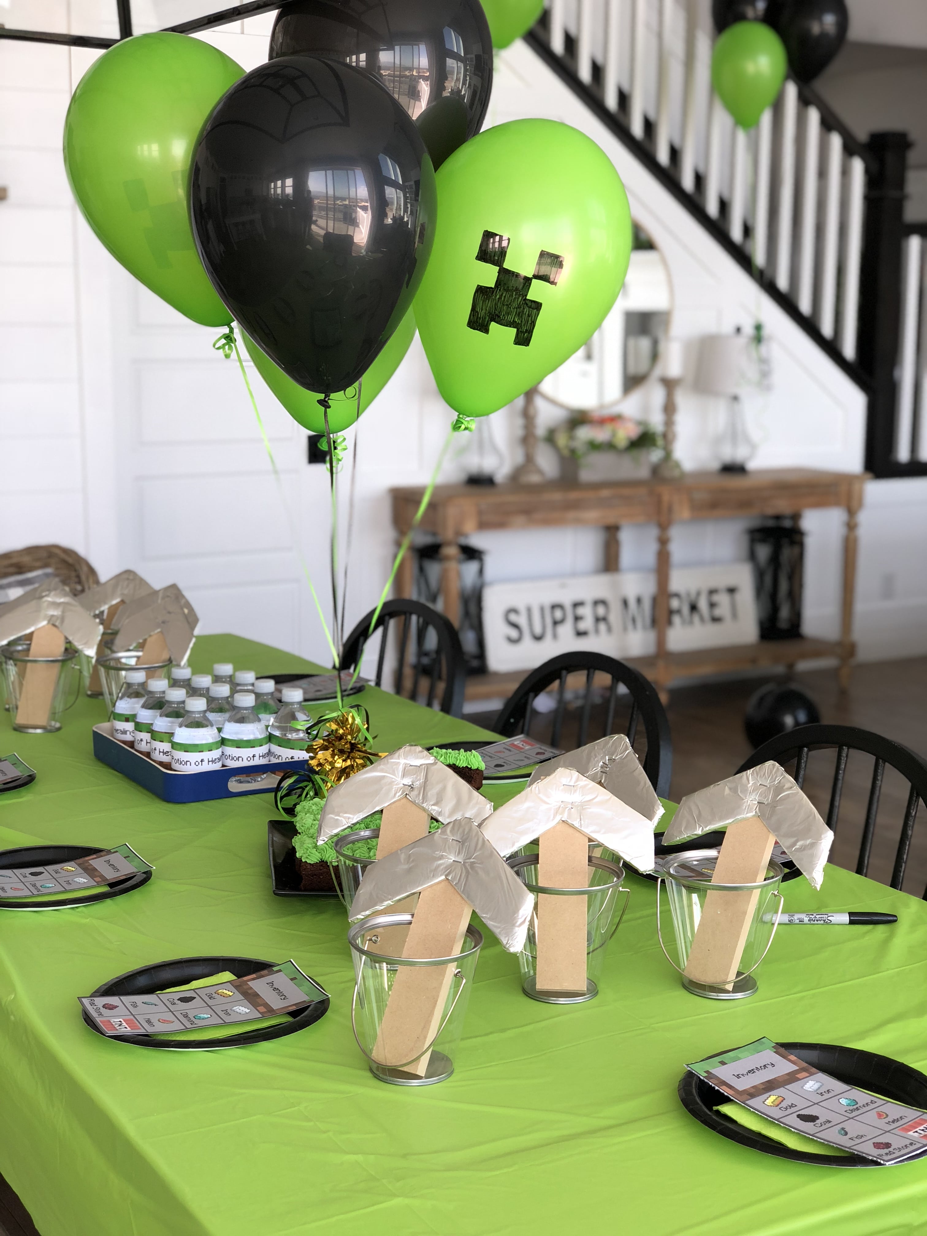 Minecraft Birthday Party with Free Printables - Honeybear Lane