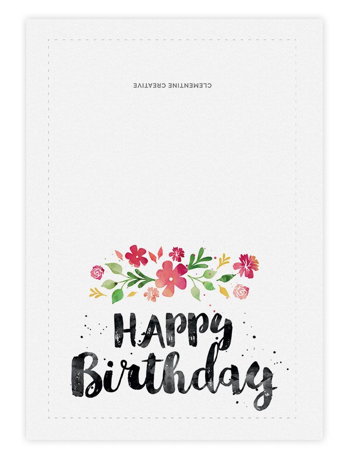 printable happy birthday message