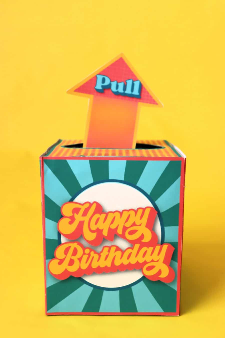 printable happy birthday money holder