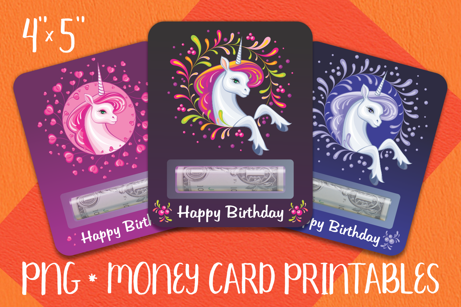 printable happy birthday money holder