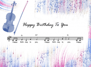 printable happy birthday music