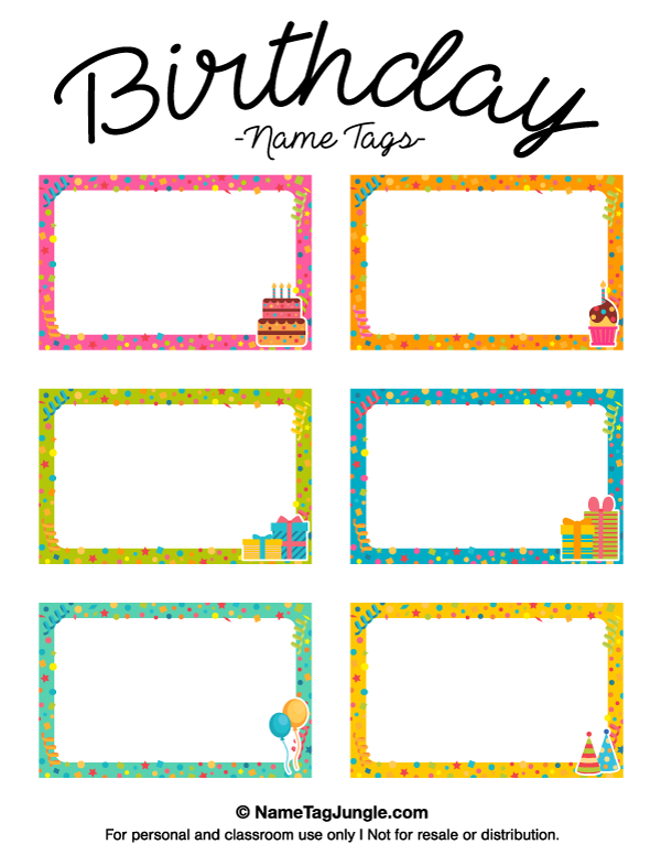 printable happy birthday name tags