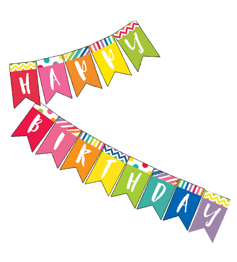 printable happy birthday pennant banner