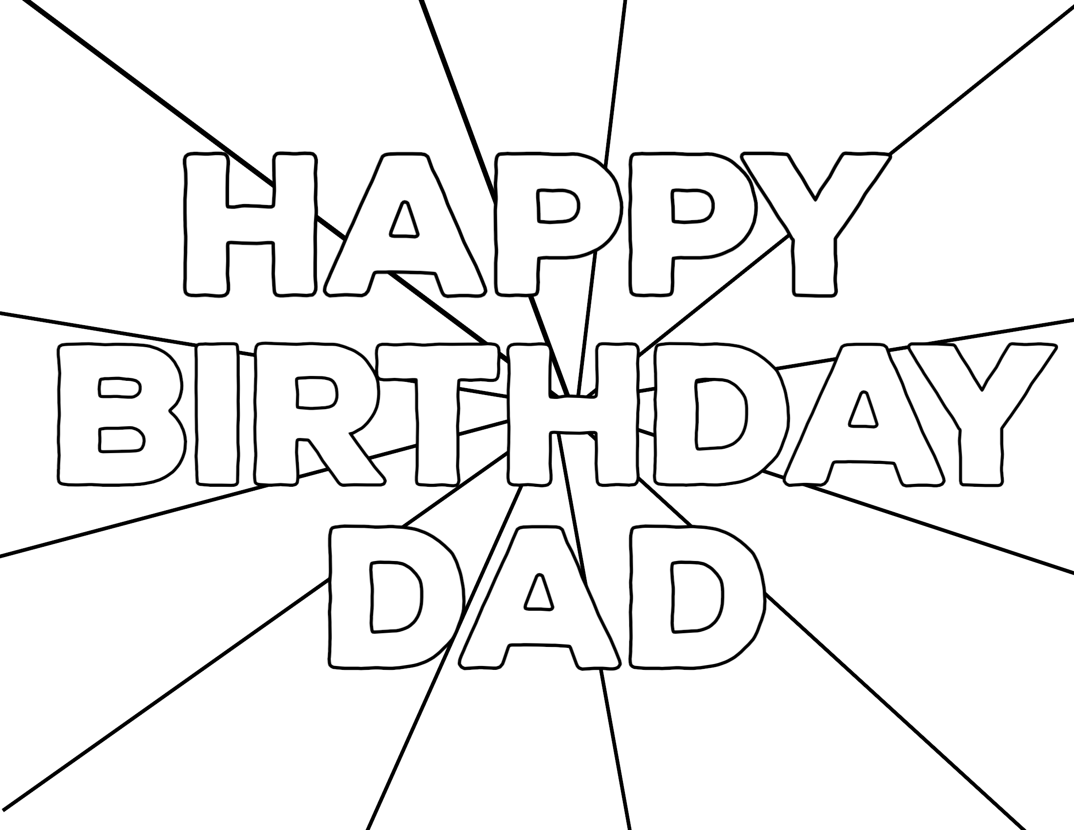 printable happy birthday pictures to color