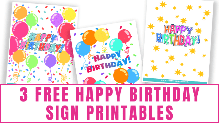 printable happy birthday sign free