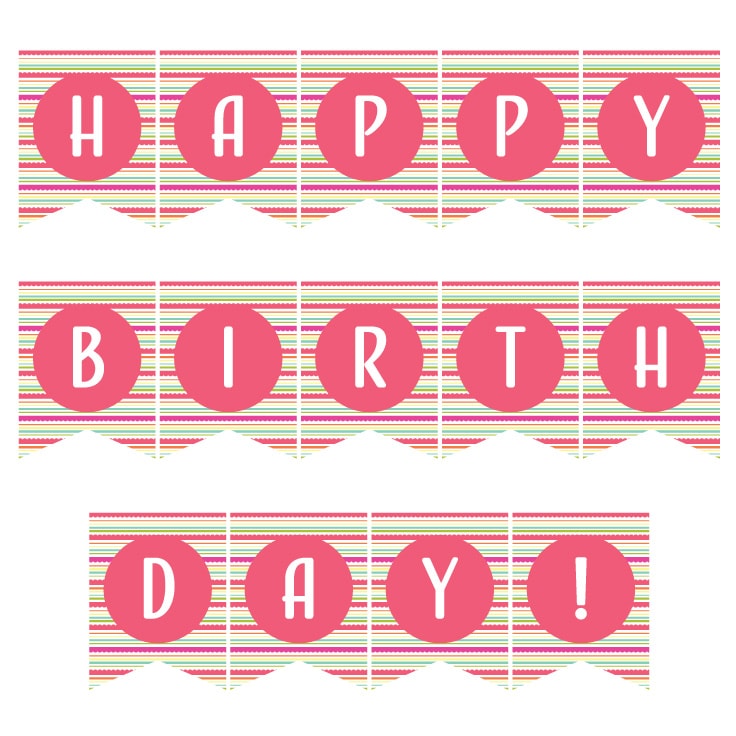 Birthday Banner Printable Free Download - Ideas for the Home