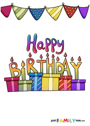 6 Free Printable Happy Birthday Signs | Just Family Fun