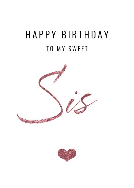printable happy birthday sister