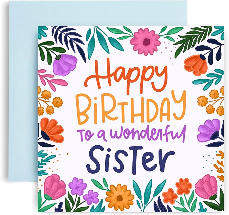 printable happy birthday sister