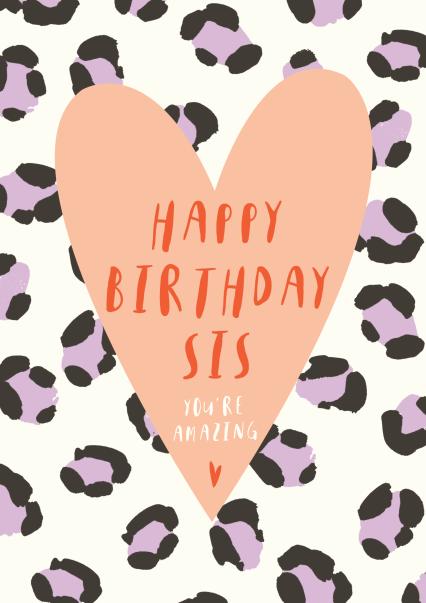 printable happy birthday sister