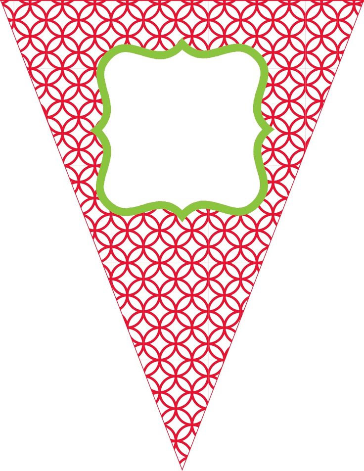 printable happy birthday triangle banner