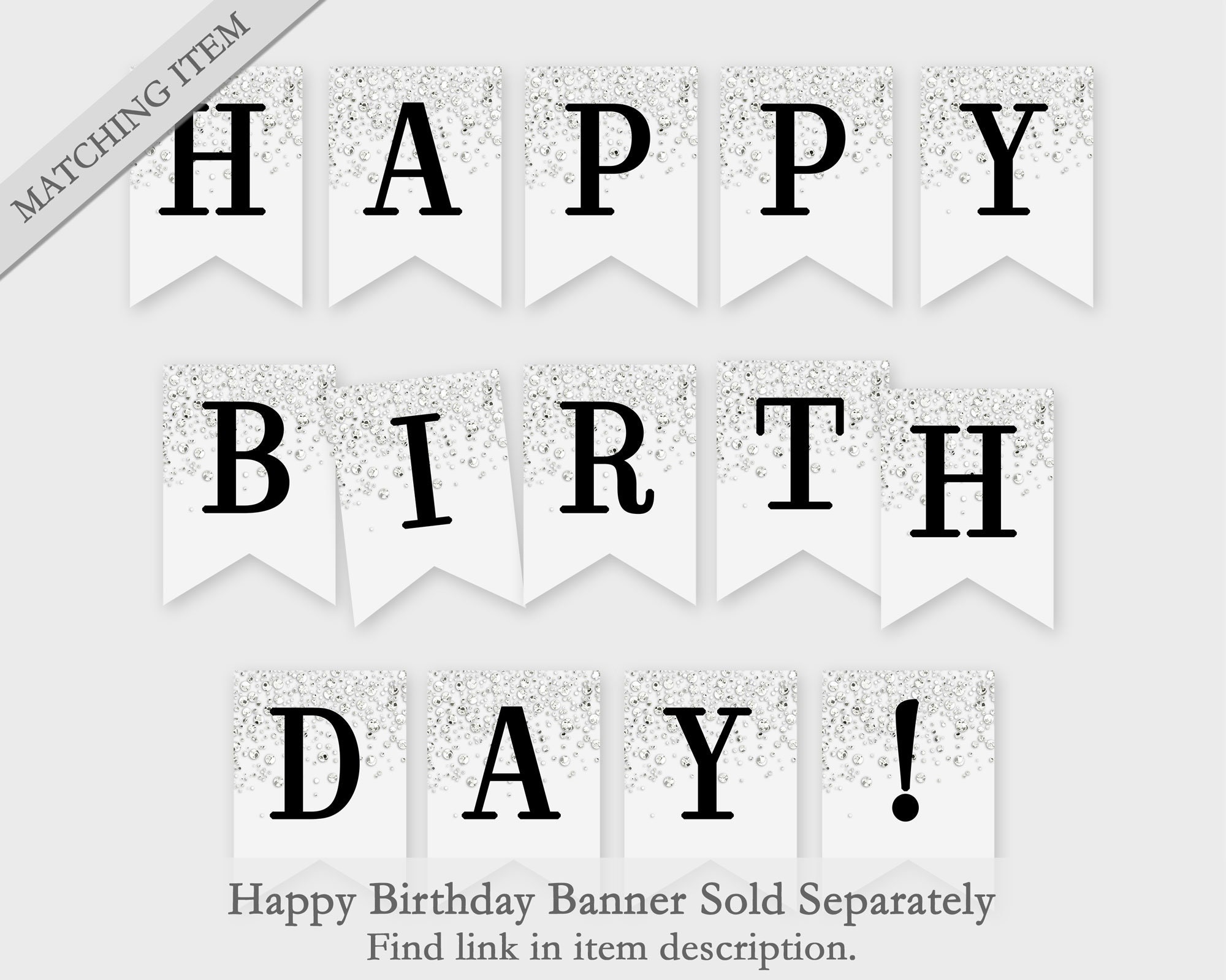 printable happy birthday triangle banner
