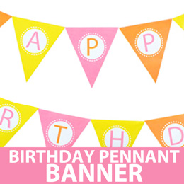 printable happy birthday triangle banner