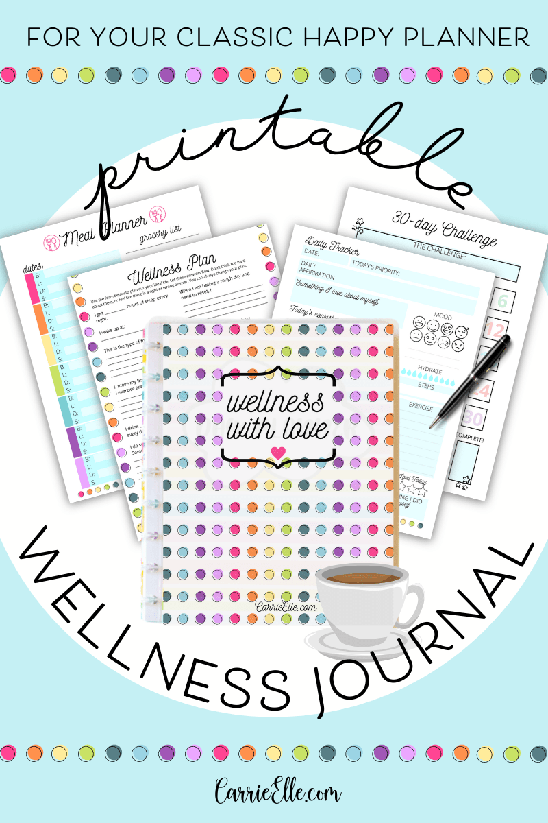 Free Printable Wellness Planner Inserts for Classic Happy Planner ...