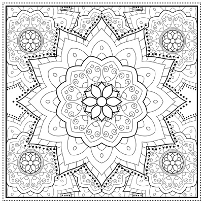 Want a challenge Get Creative - Printable Hard Mandalas 13 