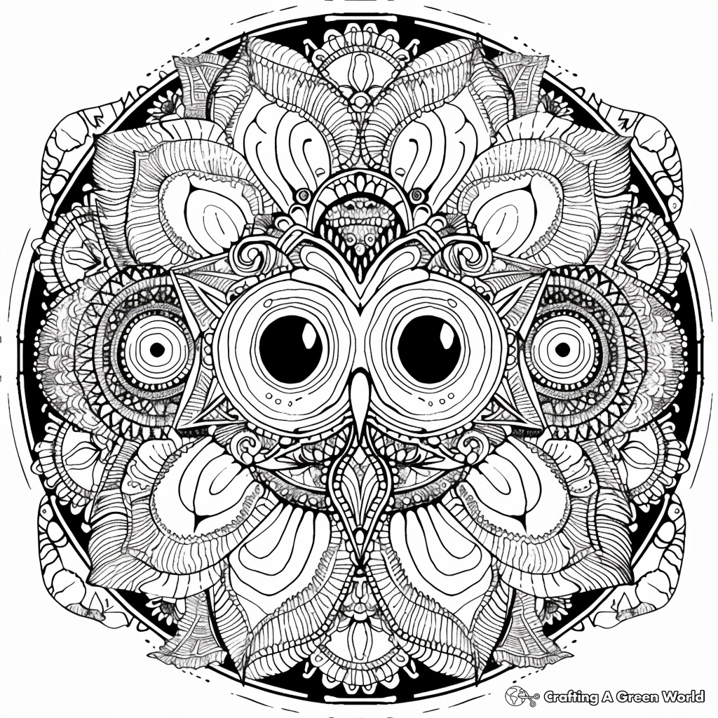 Difficult Mandala Coloring Pages - Printable Hard Mandalas 29 