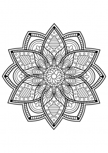 Mandalas Free printable Coloring pages for kids - Page 2